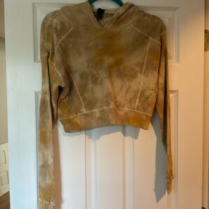 Wild fable waffle cropped sweatshirt L